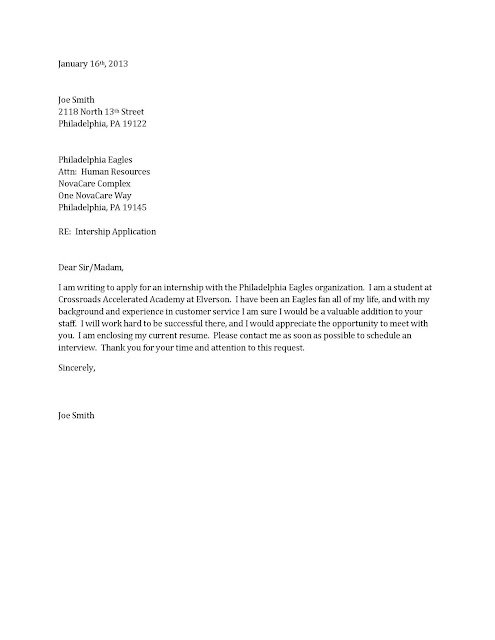 Cover letter for resume example